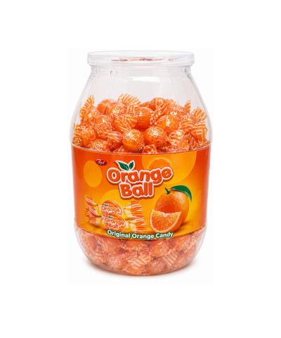 Orange Ball Candy Jar – 150 Pieces | Nepali Sweet | Buy in UK