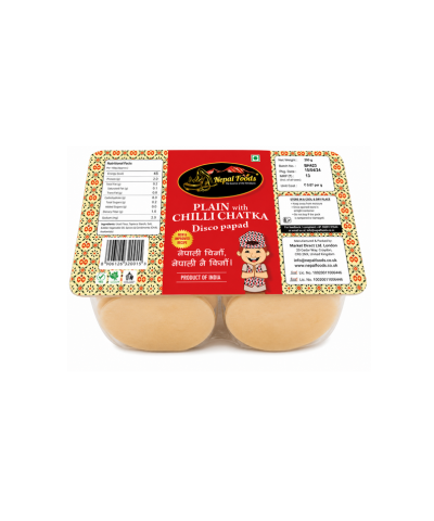 Plain Papad with Chilly Chadka Masala Pouch – Buy in UK