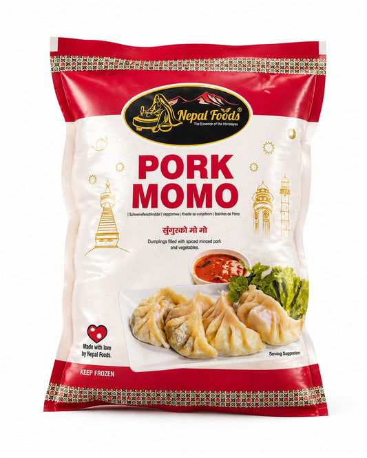 Frozen Pork Momo – 475g | Authentic Nepali Pork Dumplings