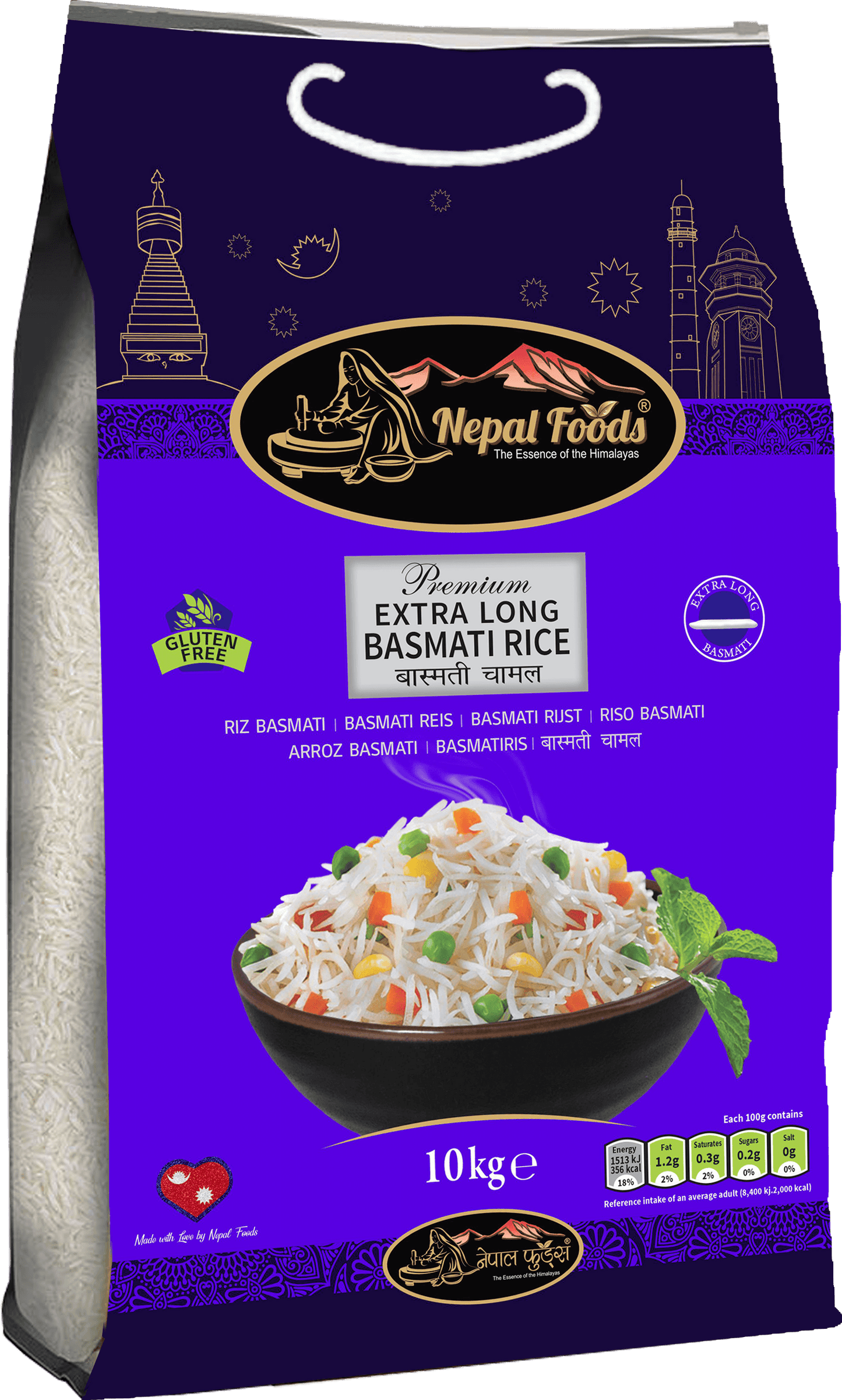 NEPAL FOODS EX LONG BASMATI 10kg image 0