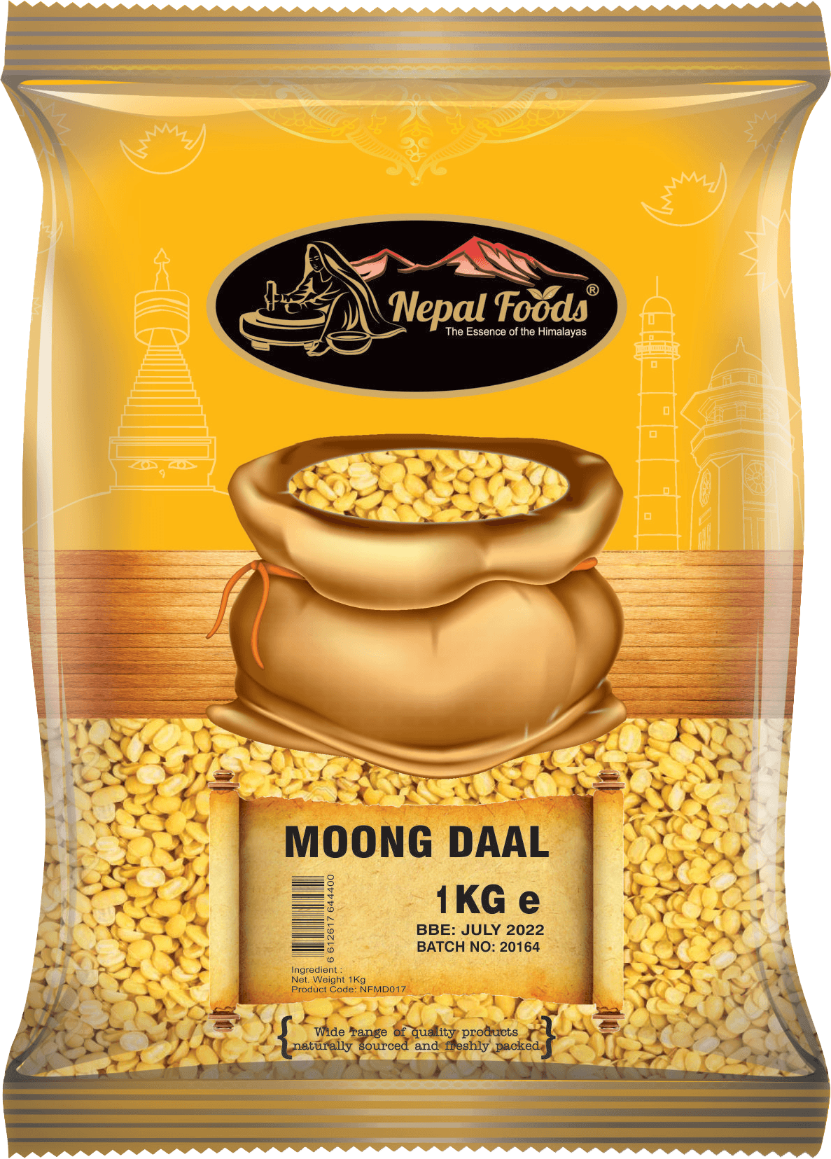 MOONG DAL 1kg – authentic Nepali product available in the UK