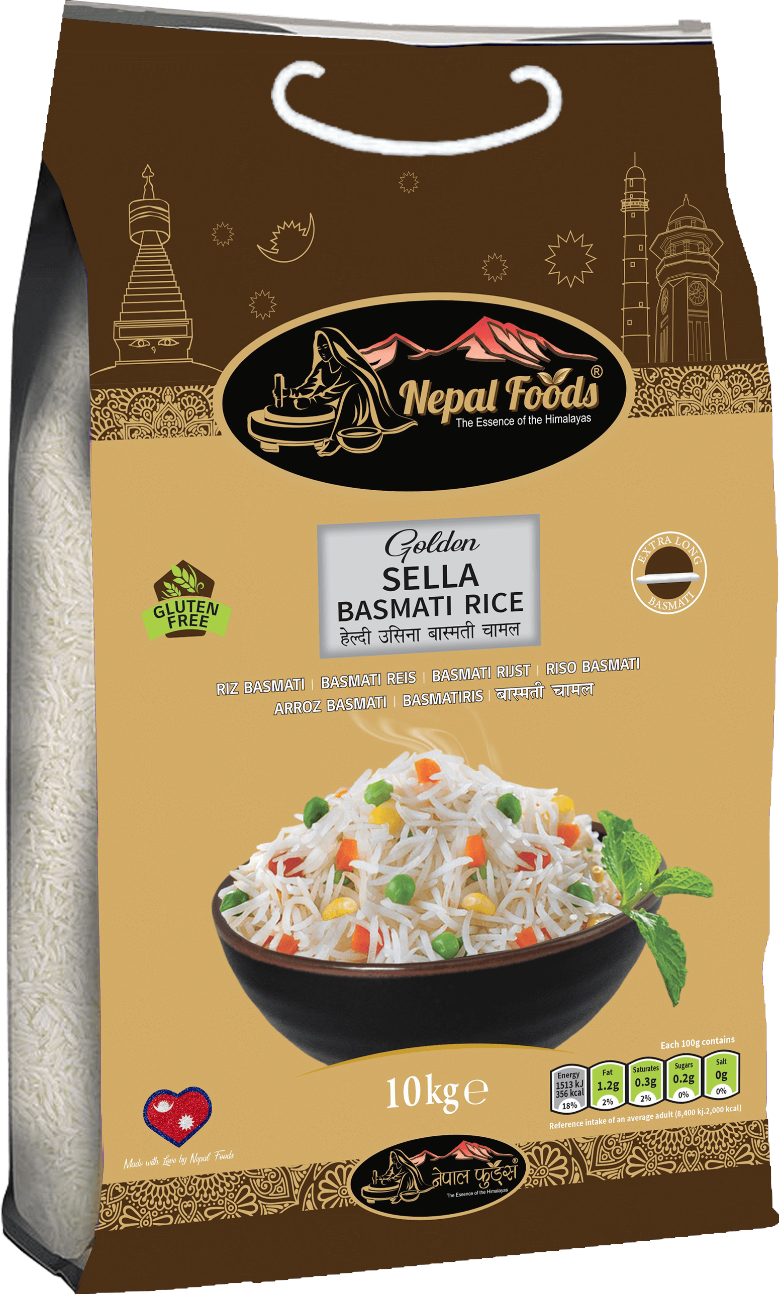 NEPAL FOODS GOLDEN SELLA 20lb – authentic Nepali product available in the UK
