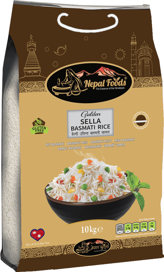 NEPAL FOODS GOLDEN SELLA 20lb – authentic Nepali product available in the UK