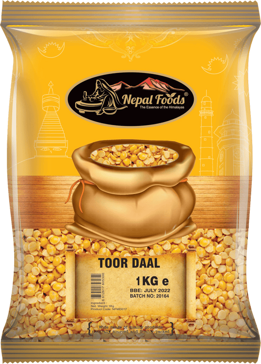 TOOR DAL 1kg – authentic Nepali product available in the UK