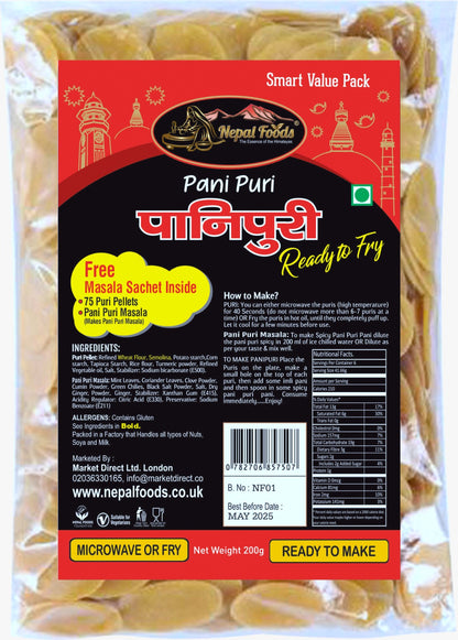 Pani Puri Fry with Masala – authentic Nepali product available in the UK