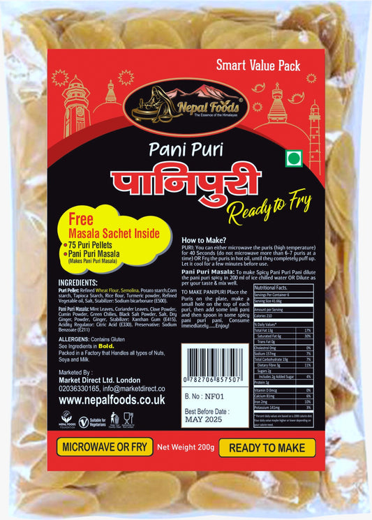Pani Puri Fry with Masala – authentic Nepali product available in the UK