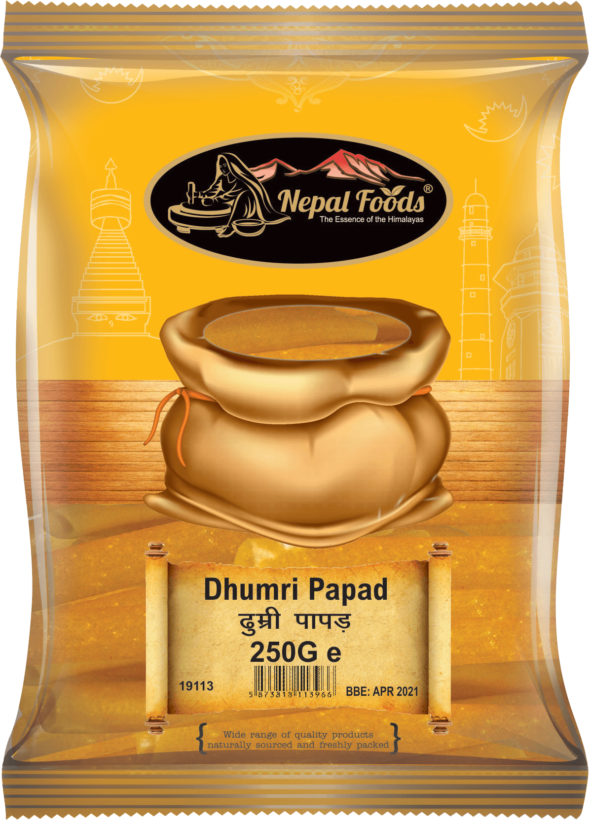 DHUMRI PAPAD 250g – authentic Nepali product available in the UK