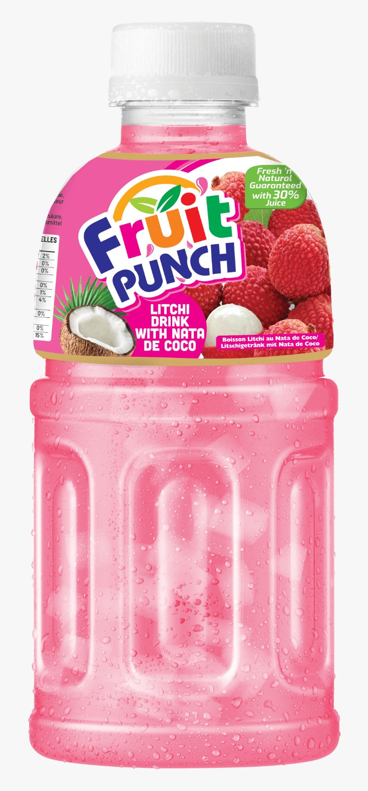 Lychee Juice with Nata de coco 320ml  (Pack of 6)  image 0