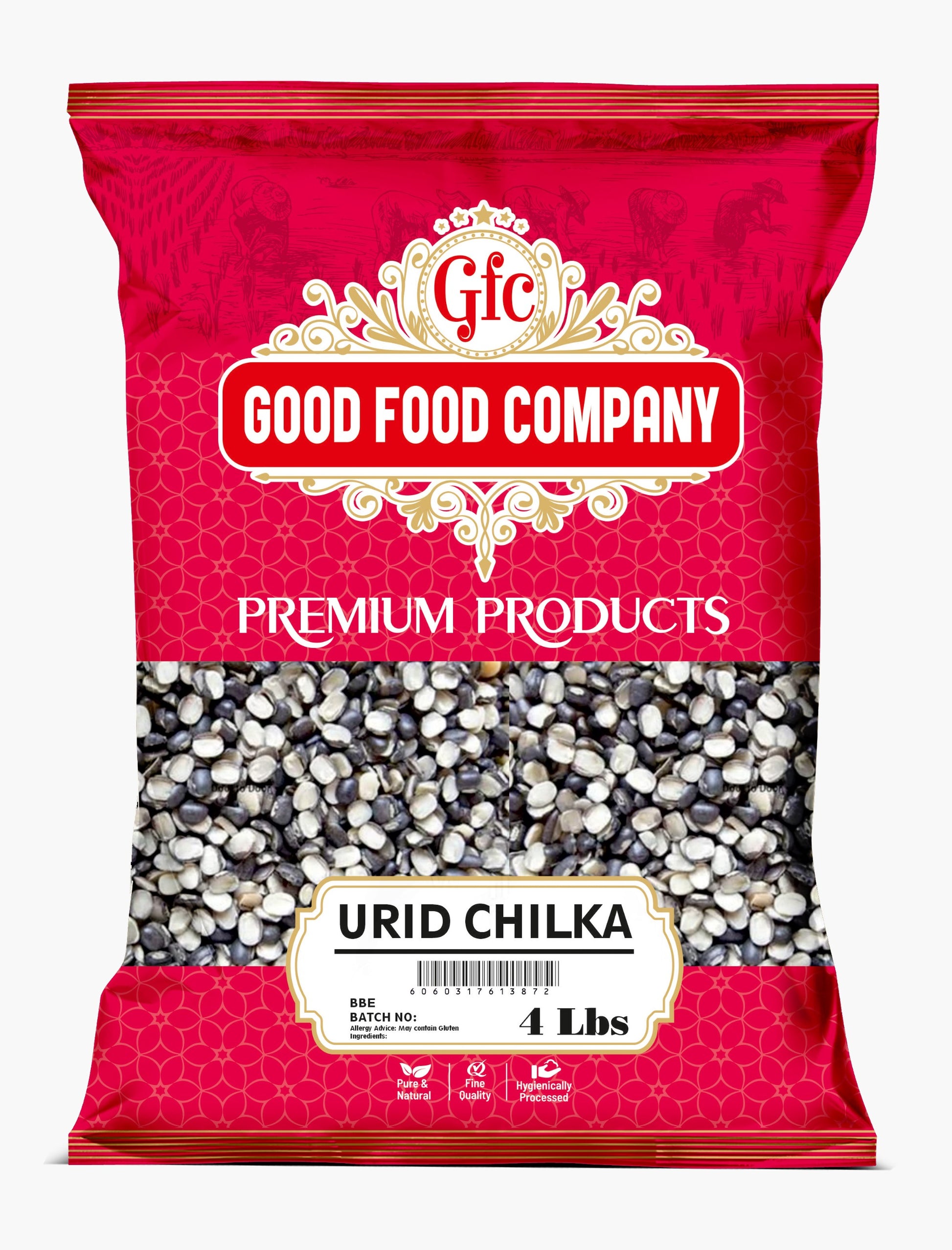 Urid Dal Chilka 4lbs (1.8kg) image 0