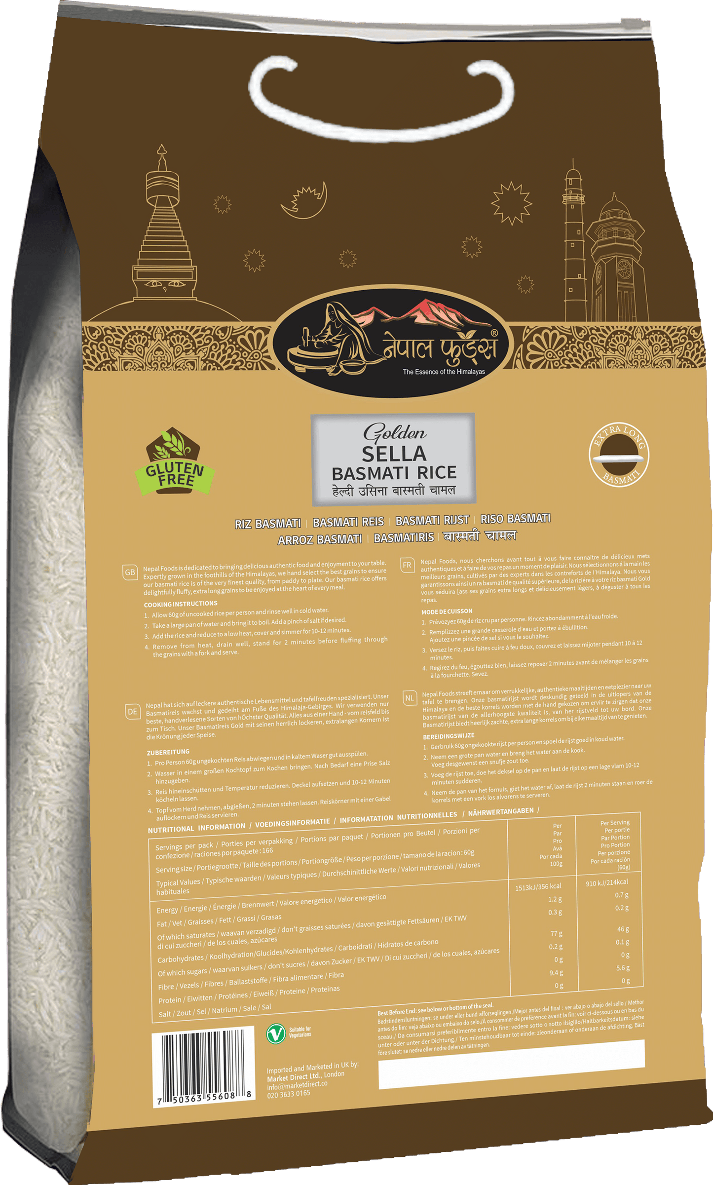 NEPAL FOODS GOLDEN SELLA 20lb  image 1