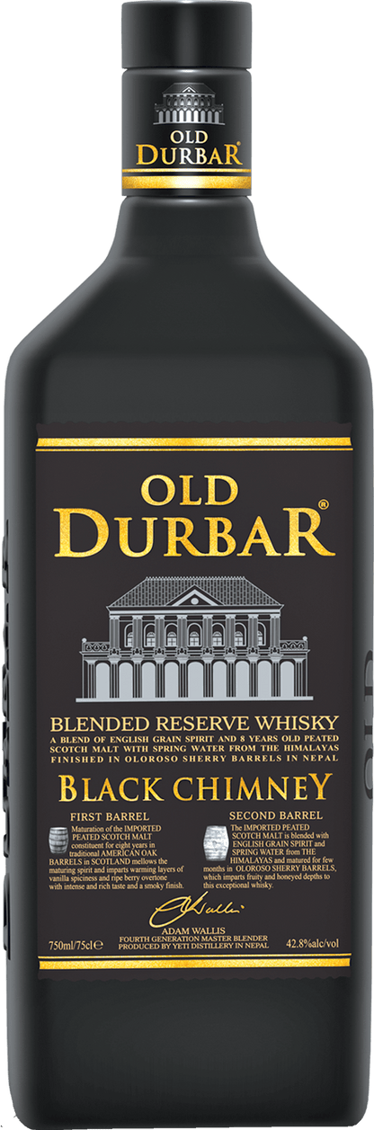 OLD DURBAR BLACK CHIMNEY 75CL – authentic Nepali product available in the UK