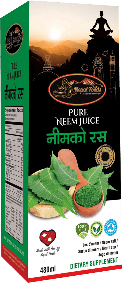 PURE NEEM JUICE 480ml – authentic Nepali product available in the UK