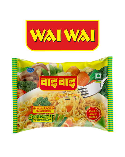 Wai Wai Vegetable Instant Noodles (Nepali Favourite) – authentic Nepali product available in the UK