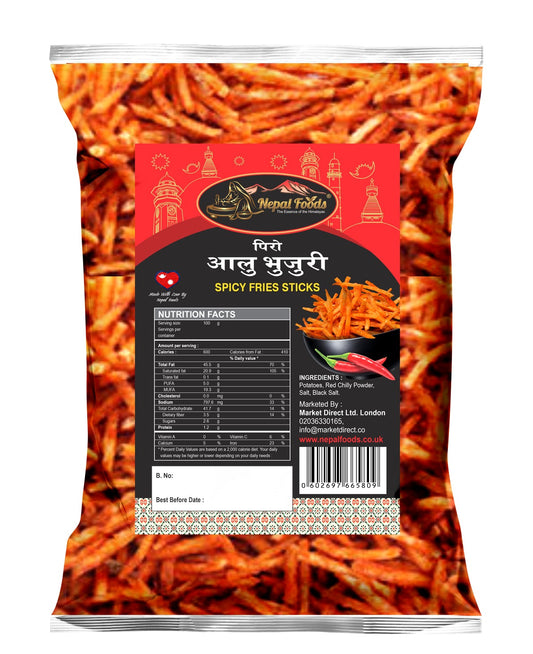 Spicy Fries Sticks 180g – authentic Nepali product available in the UK